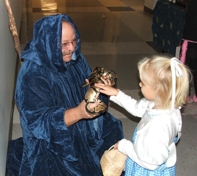 abbott 2006 kid halloween party - wizard with snake 